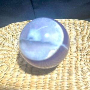 Rare Yttrium fluorite sphere also known as lavender fluorite,